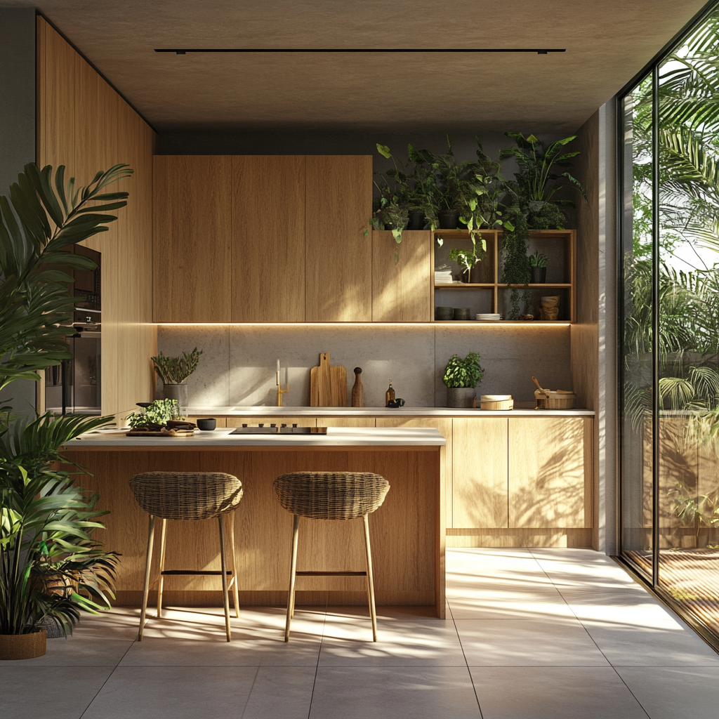 Cozy Kitchen with Soft Hues