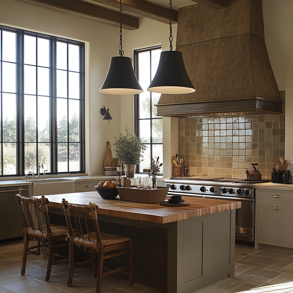Cozy Kitchen using Earthy Color Schemes